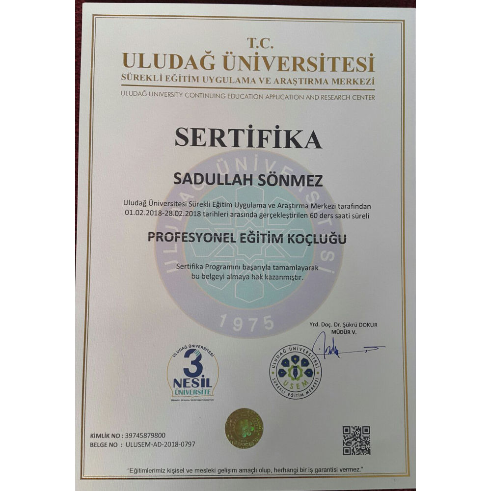 ULUDAĞ ÜNİVERSİTESİ PROFESYONEL EĞİTİM KOÇLUĞU