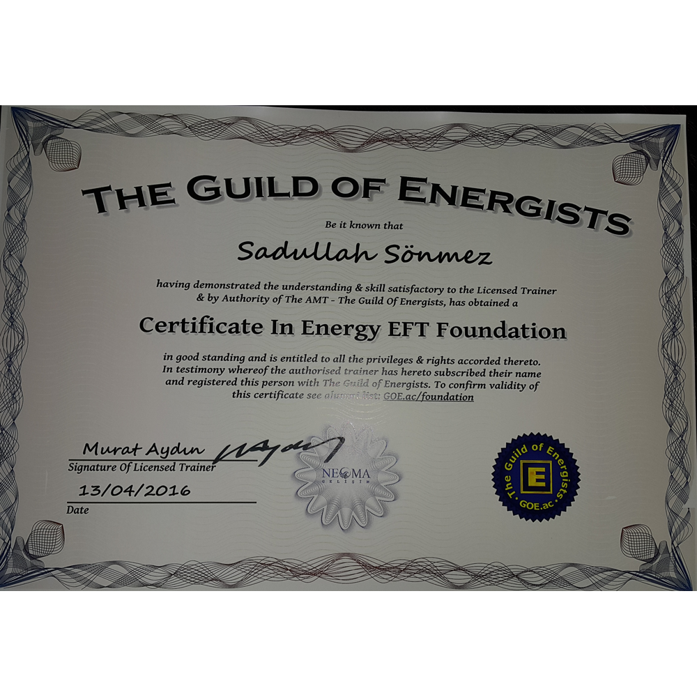 Certificate in Energy EFT Foundation