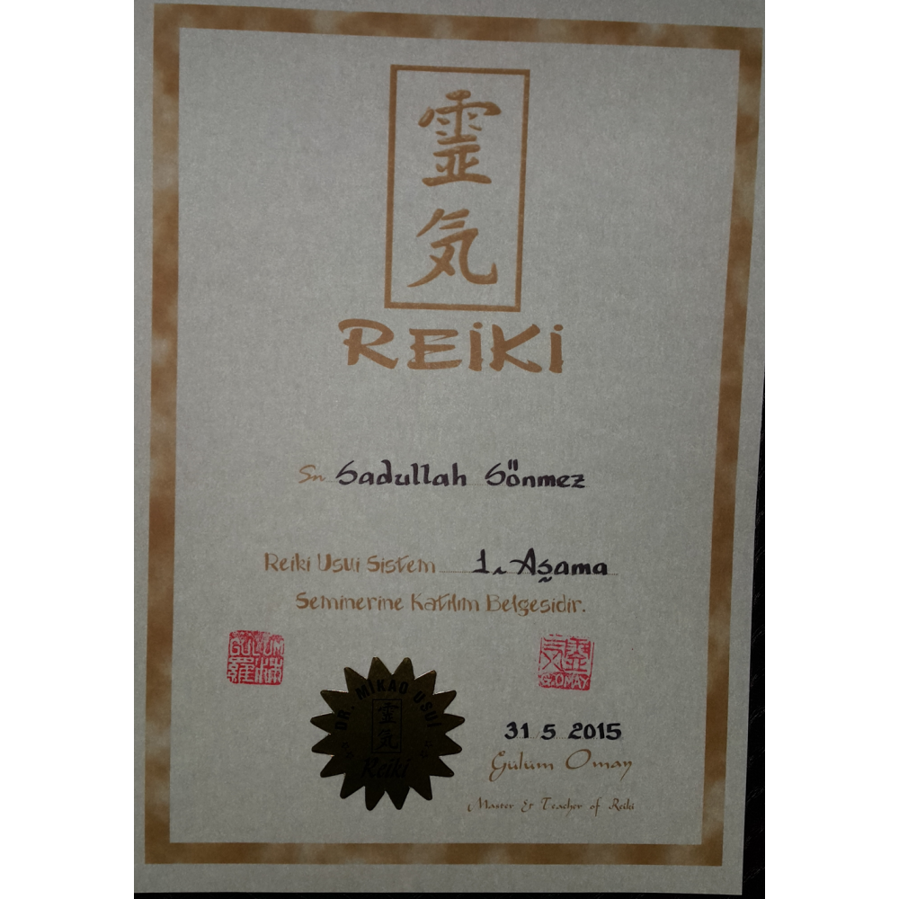 REİKİ 1. AŞAMA
