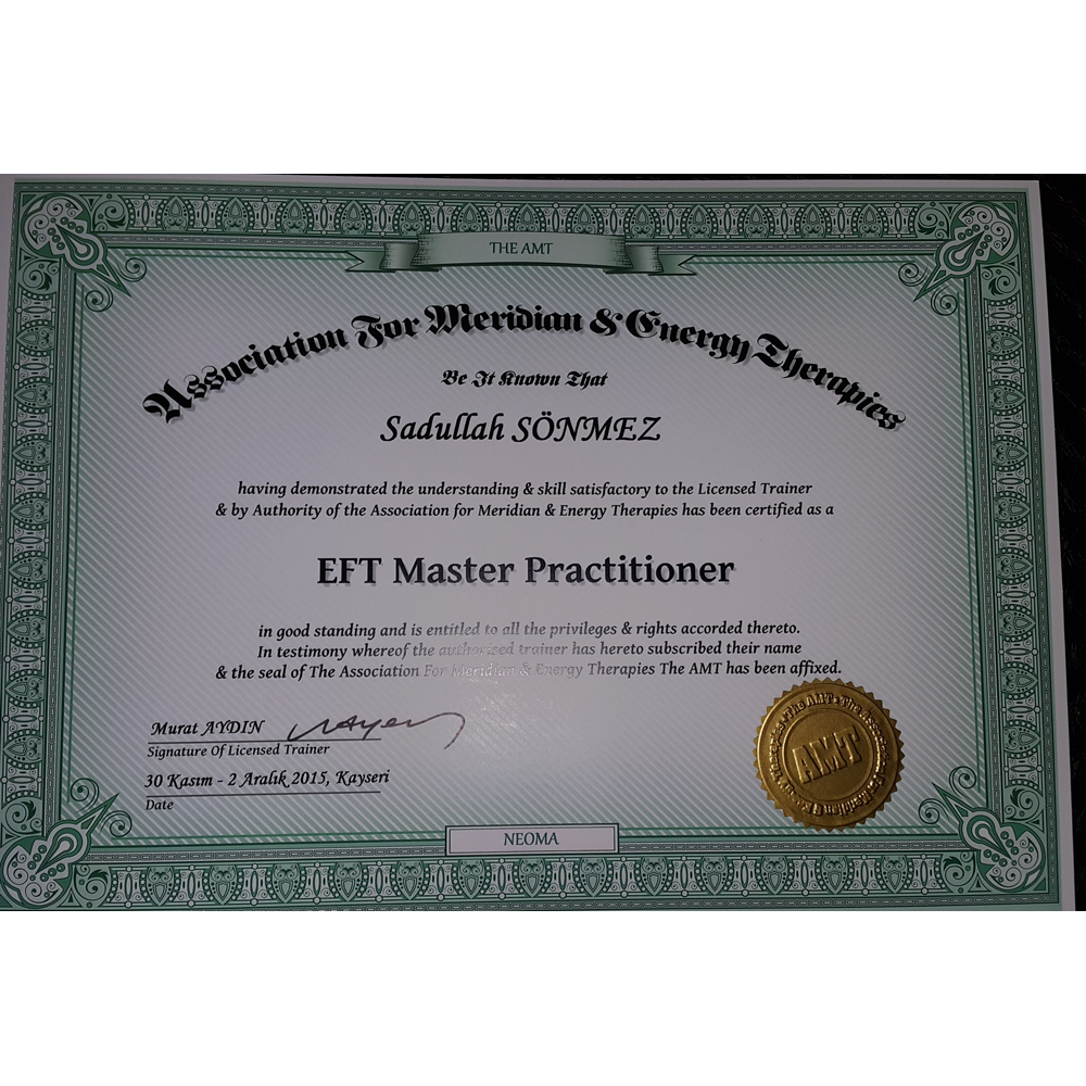EFT MASTER PRACTITIONER